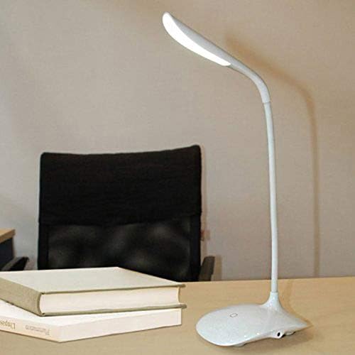 Xunmaifdl מנורת שולחן ניידת, מנורת שולחן LED, 3 עמעום הילוכים, טעינה/עיוות מתקפל/חדר שינה לימוד מיטה בחדר שינה משרד עיניים,