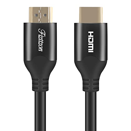 FIZTTZON 4K HDMI כבל 75ft במהירות גבוהה HDMI 2.0 עם תמיכה באומץ האות תמיכה 4K/60Hz, 3D, 1080P, 18GBPS Transper-BLCAK