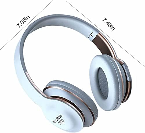 Bluetooth 5.0 Subwoofer רכוב ראש אוזניות מתקפלות-מיקרופון מובנה שיחה אלחוטית מתקפלת ביטול רעש על אוזניות אוזניים רכות