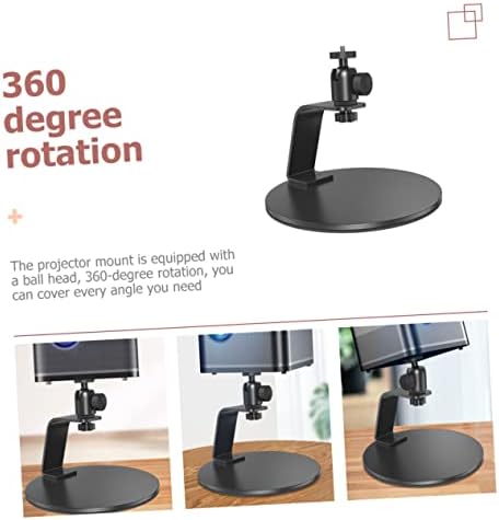 Solustre Desktop Stand מקרנים מסעדת סטודיו לנייד לנייד לדי ג'יי מדף מדף מדף מתכת זווית מתכת עמדת גימבל שולחן שולחן עבודה