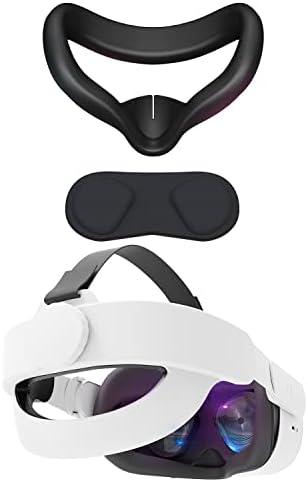 Cnbeyoung VR כיסוי כיסוי כיסוי כיסוי ורצועת ראש לרצועת Quest 2