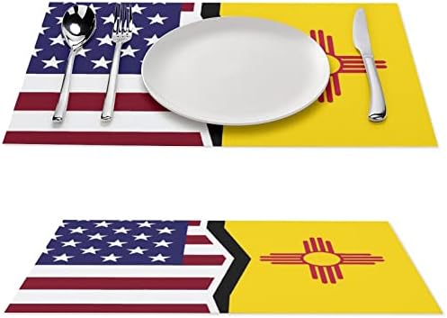 דגל אמריקאי ומקסיקו דגל PVC שולחן שולחן