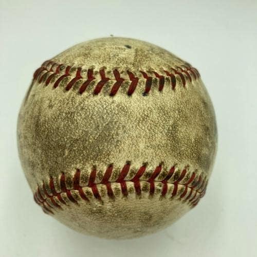 ג'קי רובינסון חתם על המשחק של שנות הארבעים השתמש בבייסבול הלאומי בייסבול PSA DNA COA - משחק MLB נעשה שימוש בייסבול