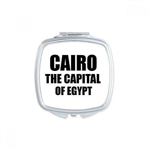 קהיר הבירה של מצרים כיכר מראה נייד קומפקטי כיס איפור כפול צדדי זכוכית
